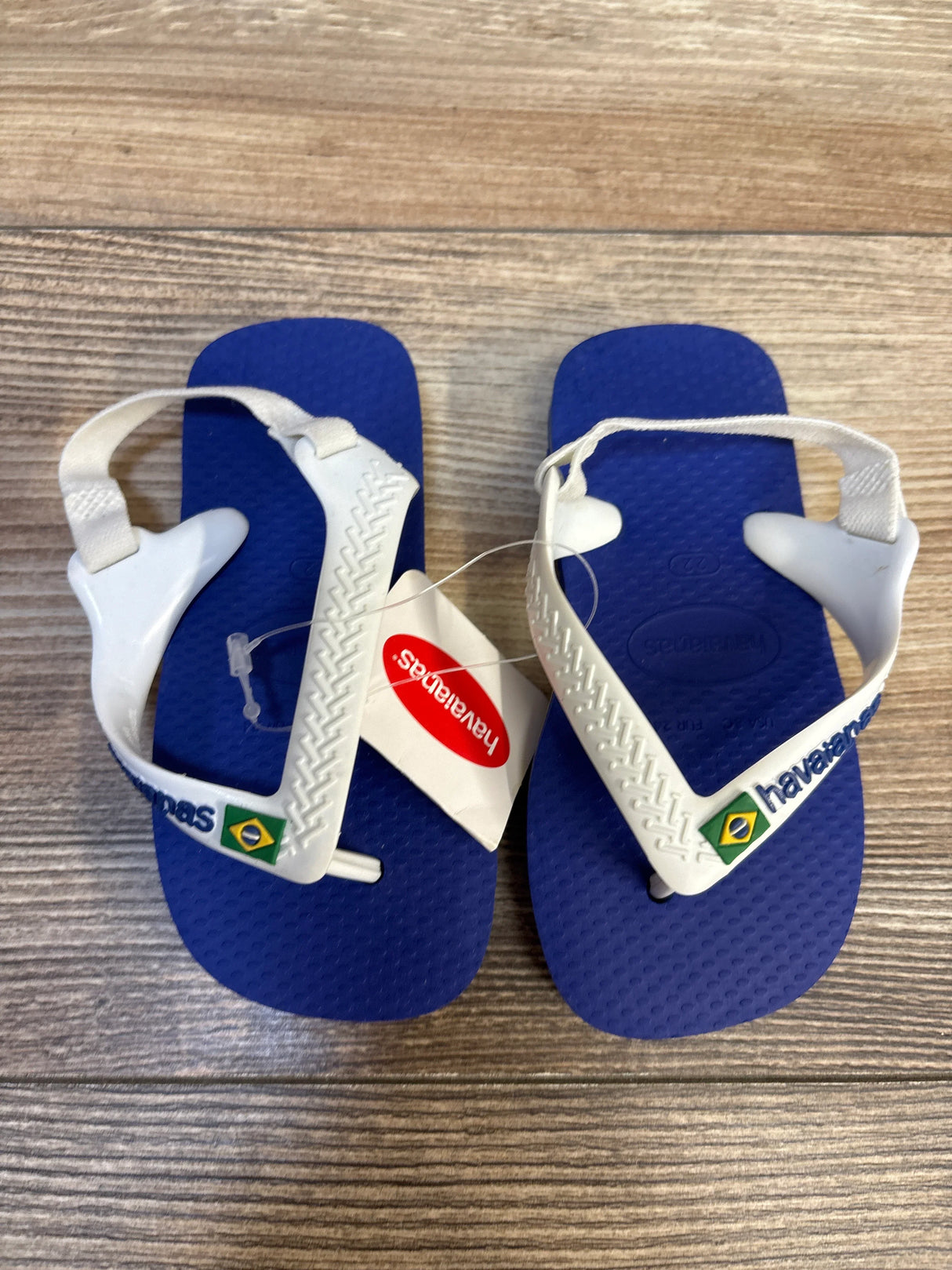 NEW Havaianas Flip Flops Blue sz 6c