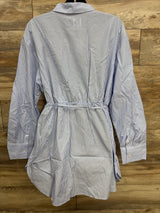NEW Gap Maternity Popover Shirt Blue Stripe sz XXL