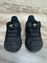 Adidas Tubular Shadow Black Gold Glitter sz 4c