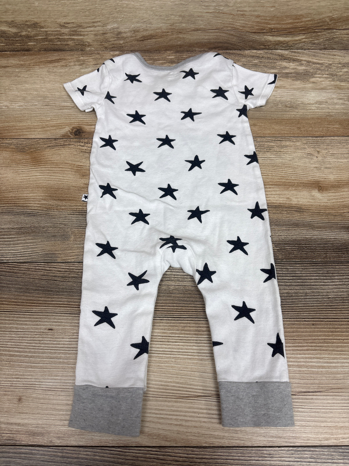Little Star Organic Star Print Jumpsuit White sz 6-9m
