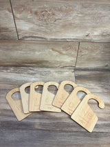 Beautiful Wooden Baby Closet Dividers Set of 7
