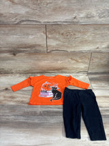 Carter's 2pc Halloween Shirt & Pants Set Orange sz 6m