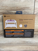 NEW 4moms Breeze Bassinet Sheets 2pk Grey/White