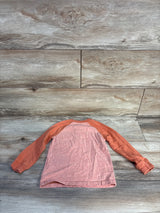 OshKosh Long Sleeve Pocket Henley Shirt Orange sz 24m