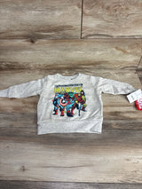 NEW Marvel Avengers Comic Book Sweatshirt Grey sz 12m