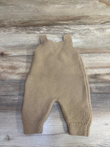 Shein Chunky Knit Heart Overalls Tan sz 1-3m