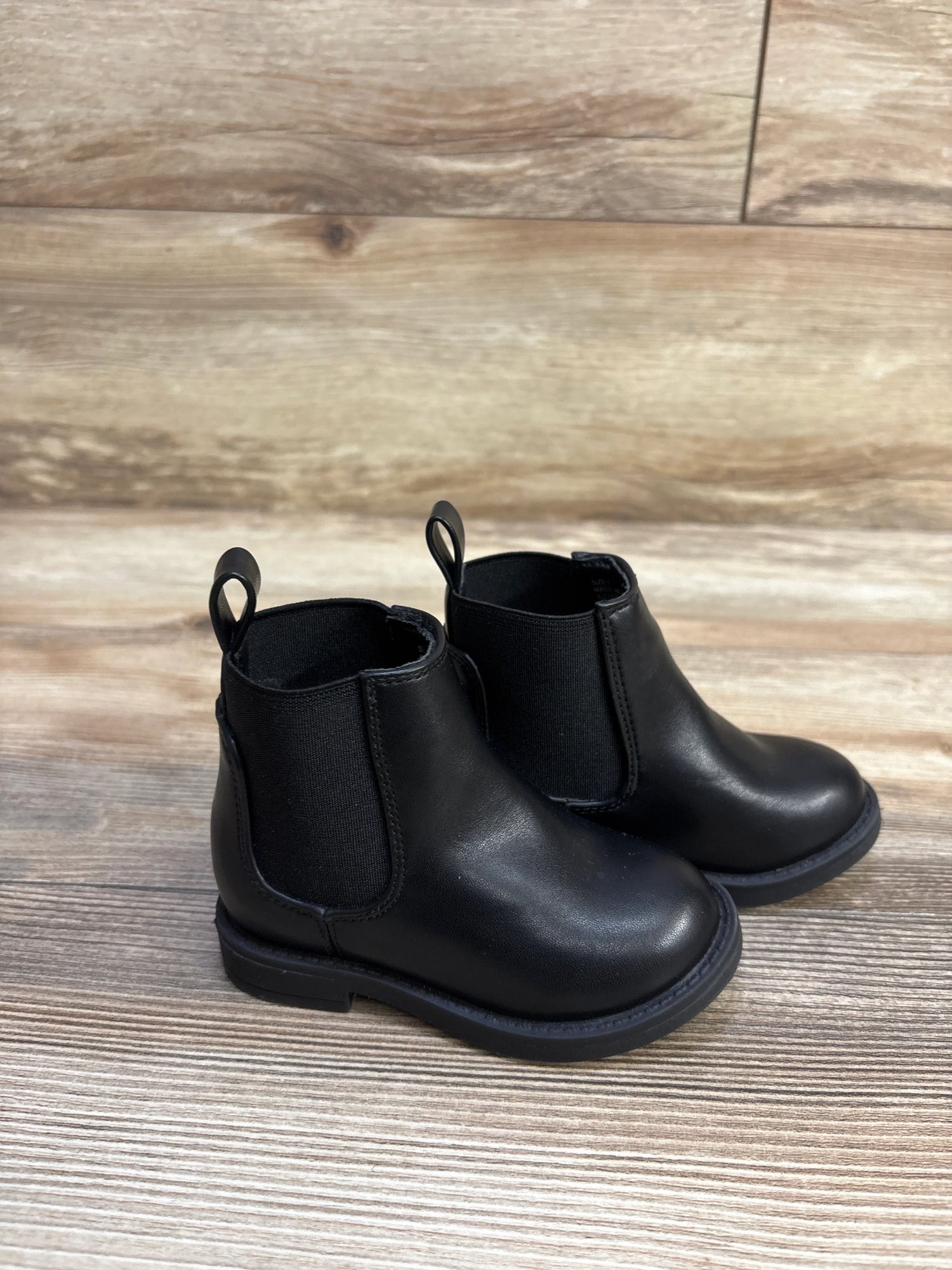 Baby Gap Leather Ankle Boots Black sz 5c