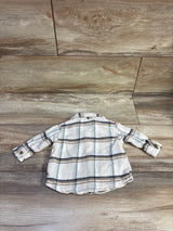 Old Navy Button Up Flannel Beige sz 0-3m