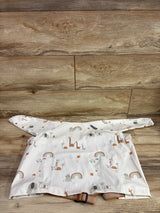 Bibado Coverall Weaning Bib in Serengeti Spaghetti White sz 6-36m