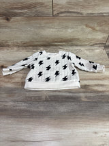 Cat & Jack Lightning Bolt Sweatshirt Ivory sz 3-6m