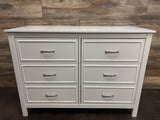 daVinci Charlie 6-Drawer Double Dresser White