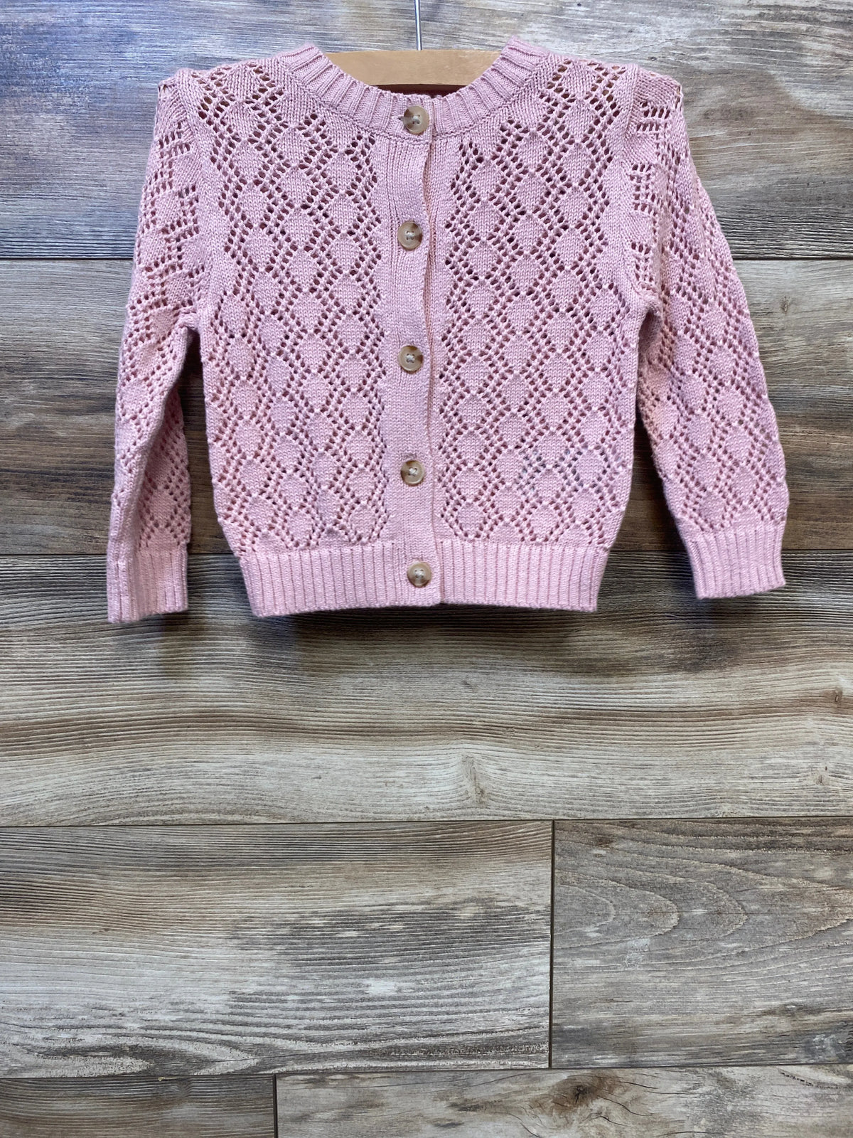 Old Navy Knit Button-Up Cardigan Pink sz 18-24m