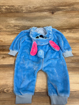 Michley Stitch Plush Hooded Coverall Costume Blue sz 12-18m