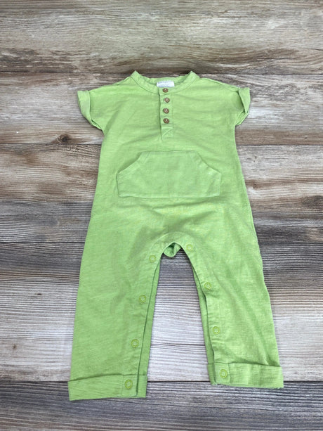 First Impressions Henley Romper Green sz 12m - Me 'n Mommy To Be