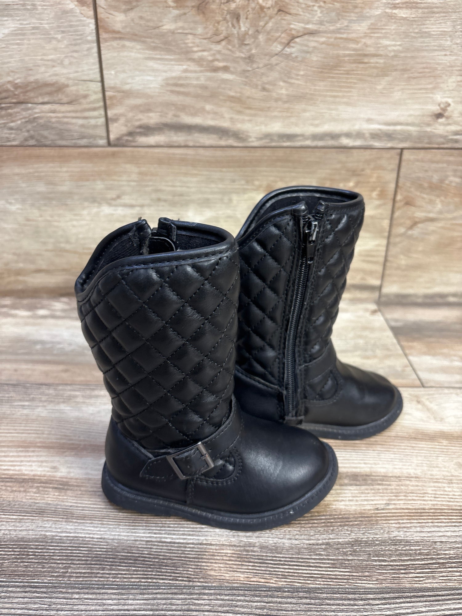 Carter's Clares Quilted Riding Boots Black sz 6c