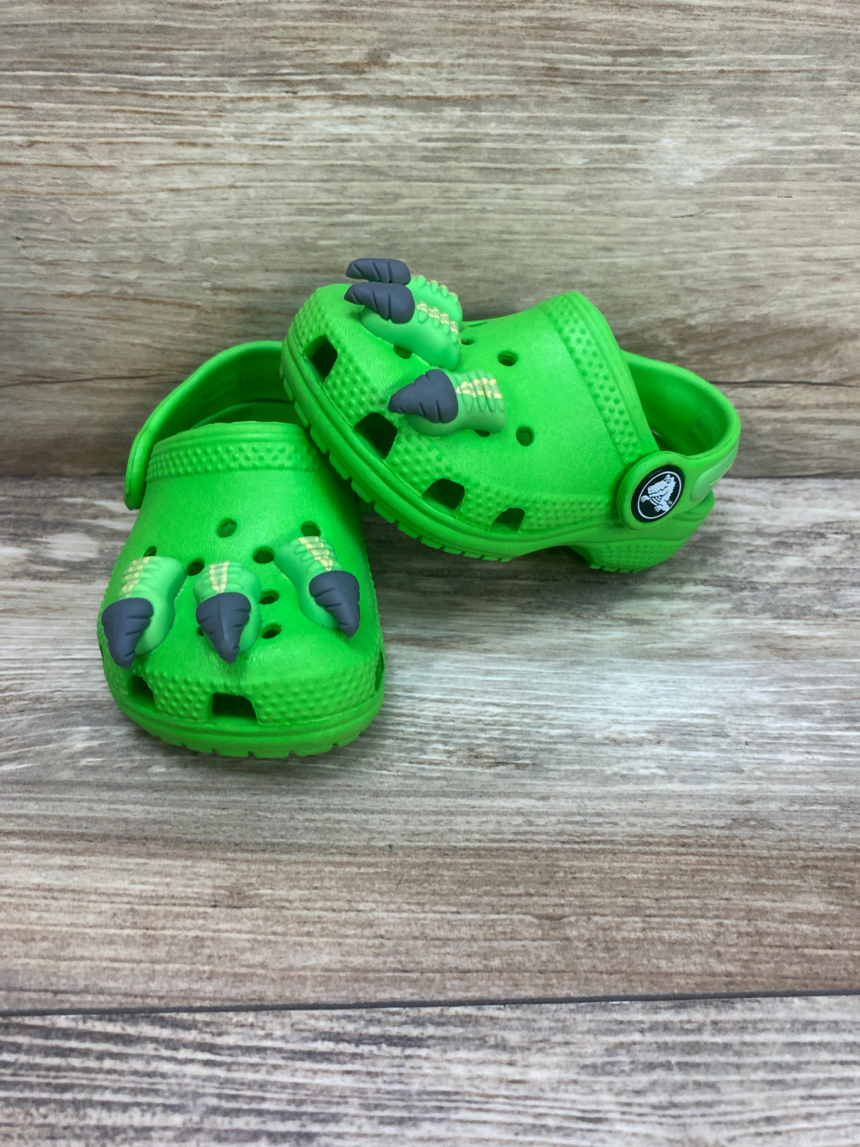 Crocs Classic I AM Dinosaur Clog Green Sz 4c