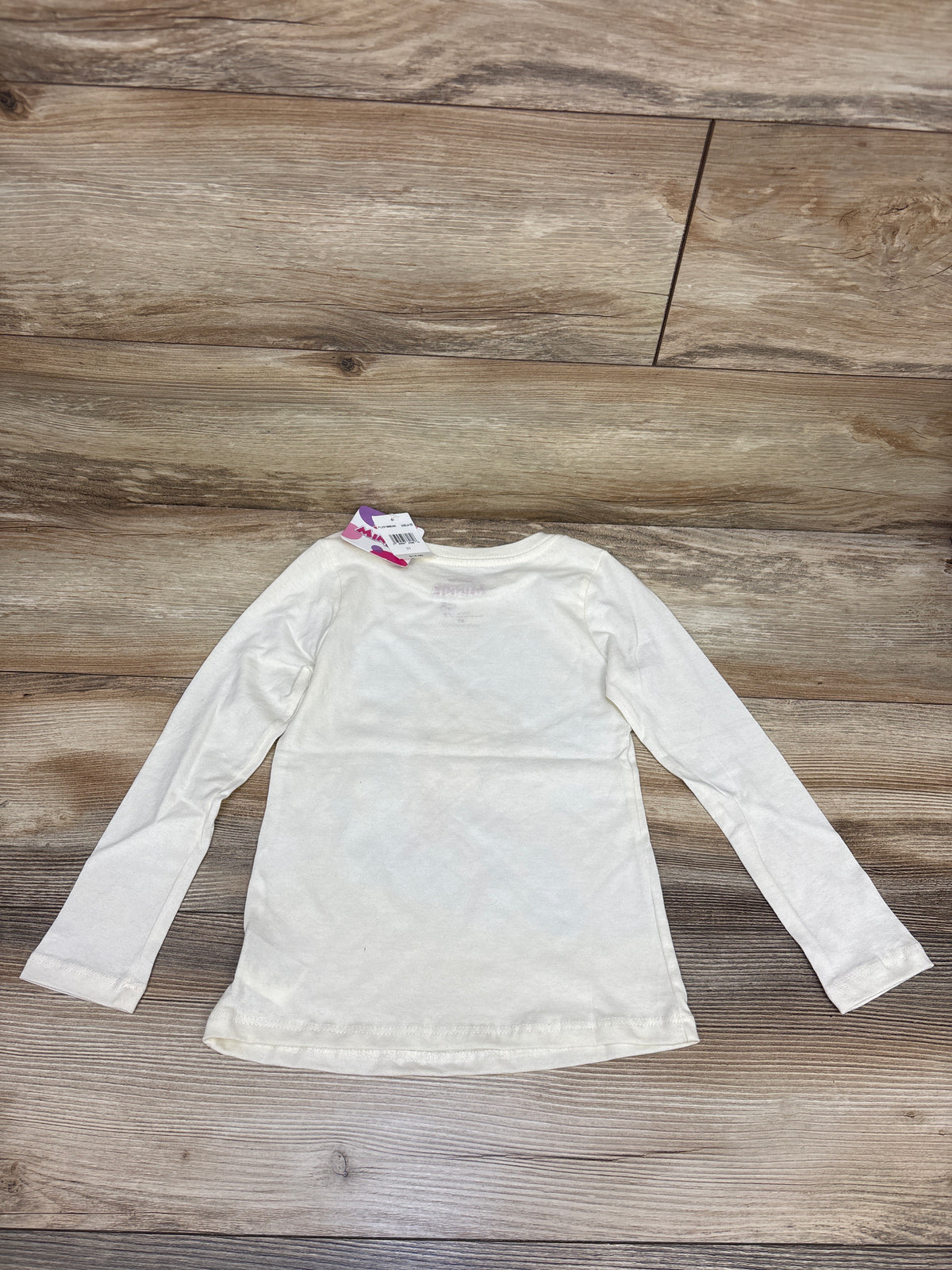 NEW Disney Junior Merry & Cute Long Sleeve Shirt Ivory sz 5T