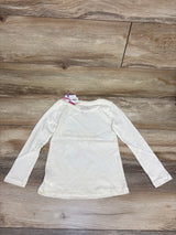 NEW Disney Junior Merry & Cute Long Sleeve Shirt Ivory sz 5T