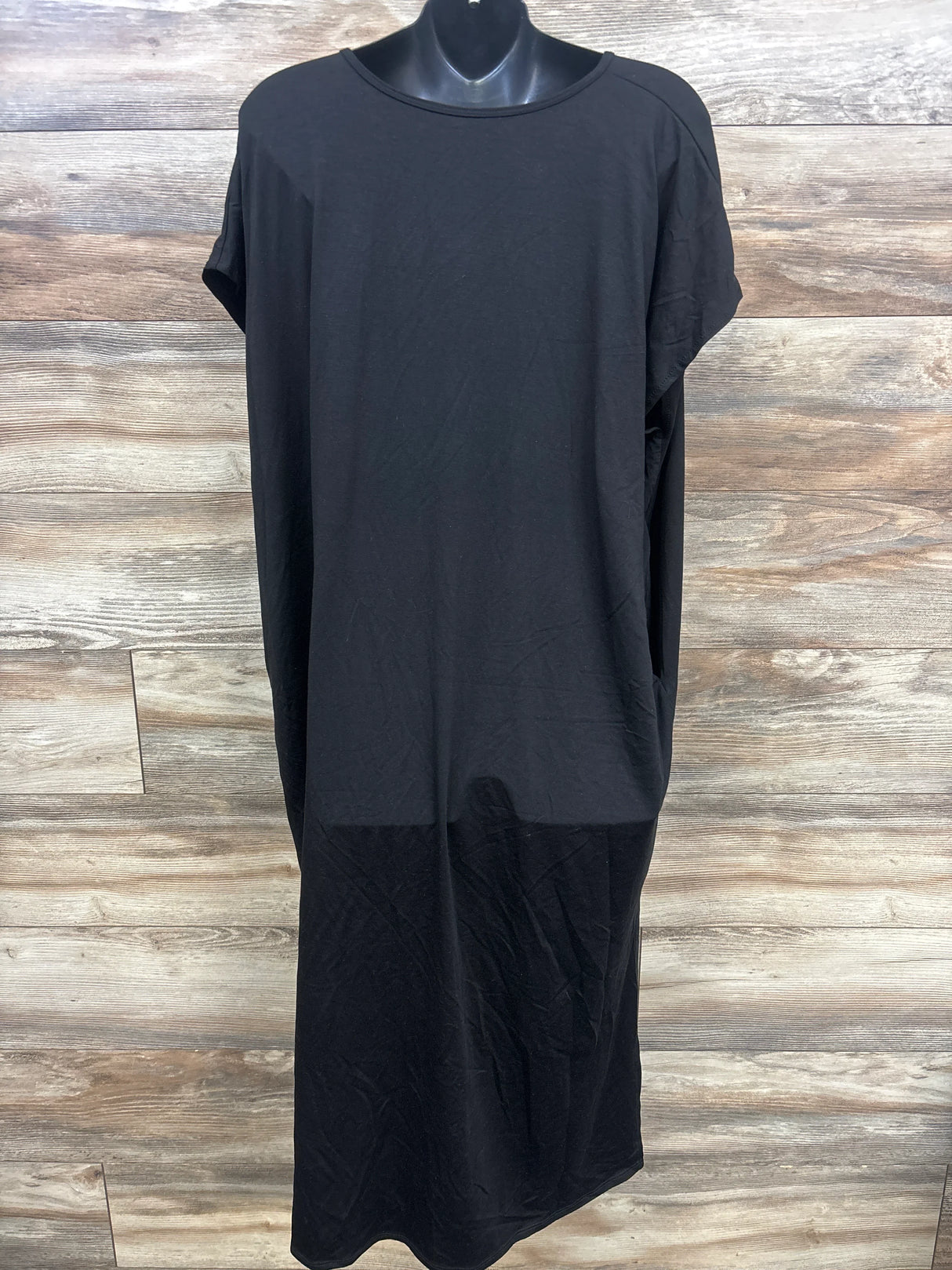 Smartbaby for Moms The Comfort Caftan Maternity Dress Black One Size