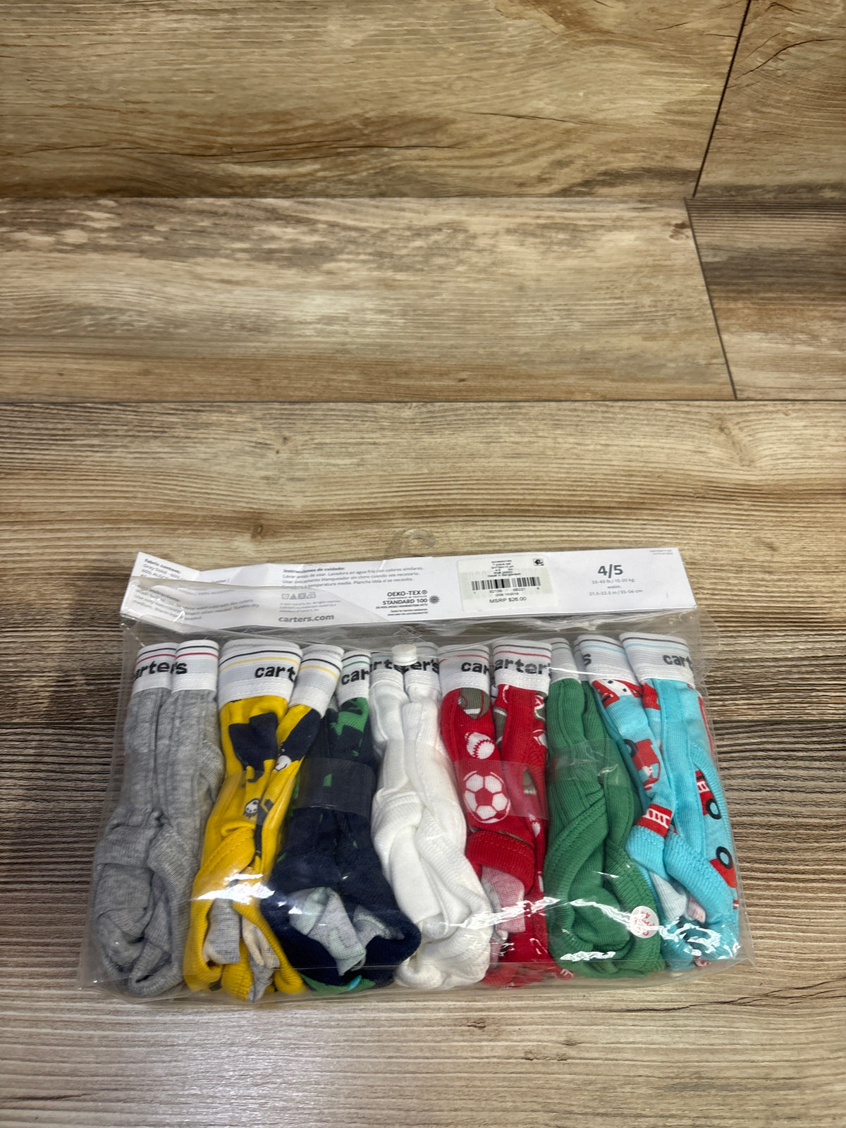 NEW Carter's 7pk Boys Briefs sz 4/5T