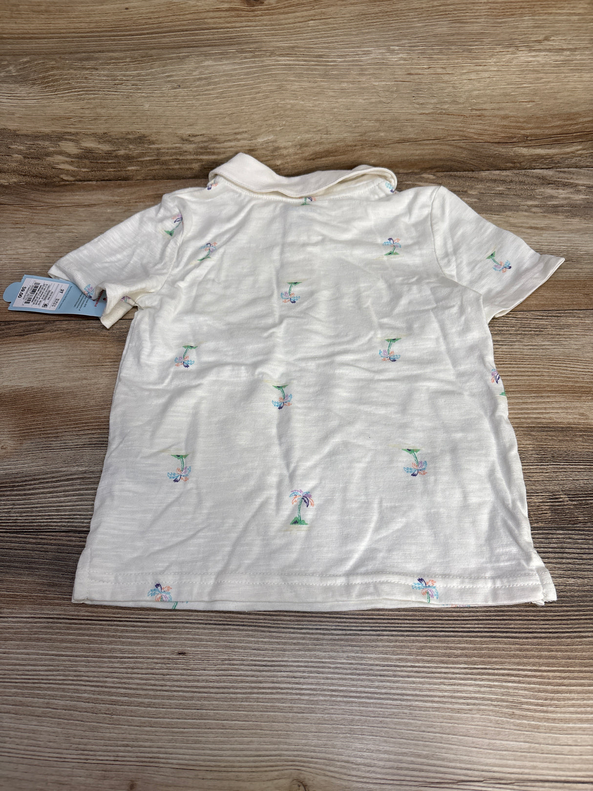 NEW Cat & Jack Polo Shirt White sz 3T
