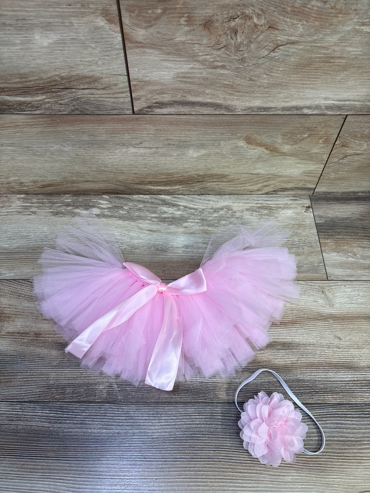 NWOT Zeroest 2pc Photography Tutu & Headband Set Pink sz 0-3T