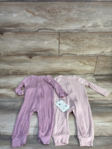 NEW Cloud Island 2pk So Very Soft Modal Blend Sleepers Pink sz 12m