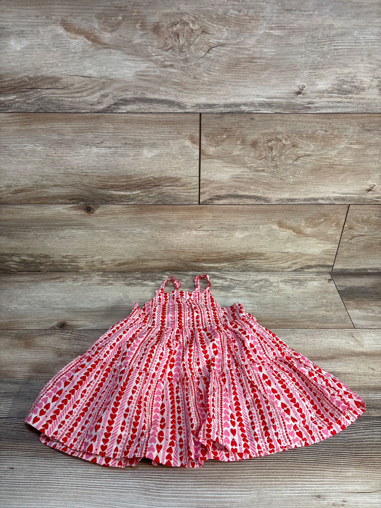 Cat & Jack Heart Print Dress Pink sz 18m