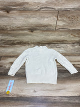 NEW Cat & Jack Cable Knit Henley Sweater Ivory sz 2T