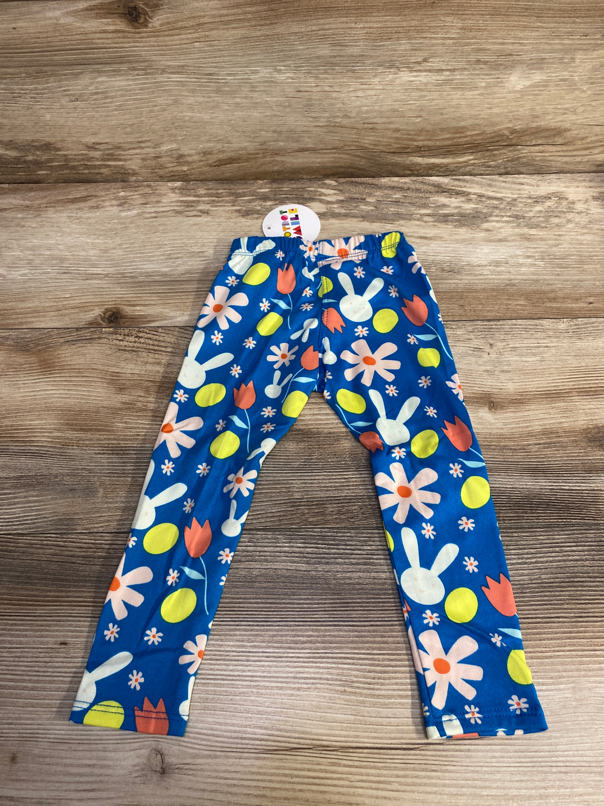 NEW Dot Dot Smile Floral Leggings Blue sz 2T