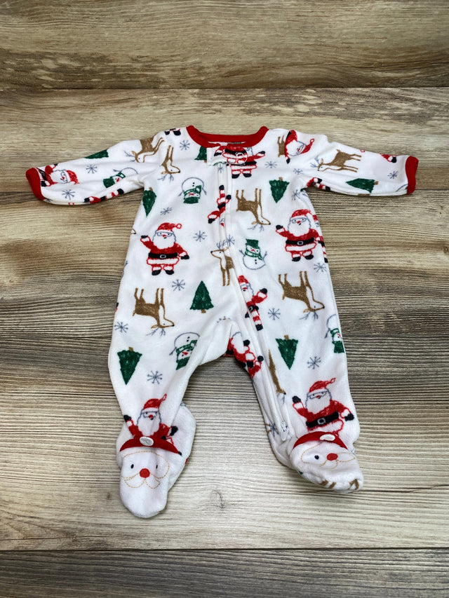 Just One You Santa Blanket Sleeper White sz Newborn - Me n Mommy To Be