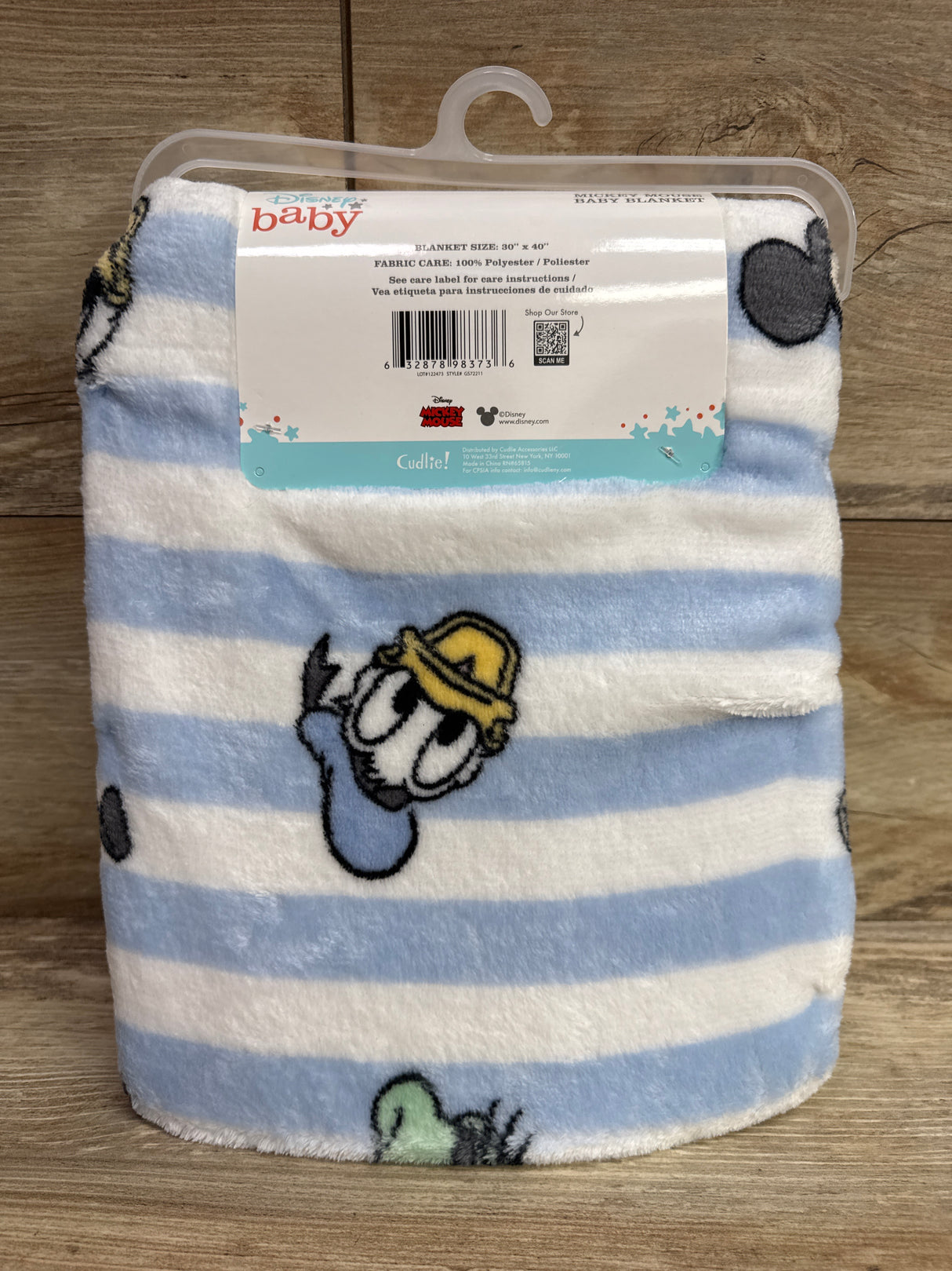 NEW Disney Baby Mickey Mouse Plush Blanket 30x40''