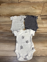 Child Of Mine 3pk Bodysuit Set Grey sz Newborn
