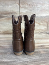 Cat & Jack Memphis Zipper Western Boots Brown sz 10c