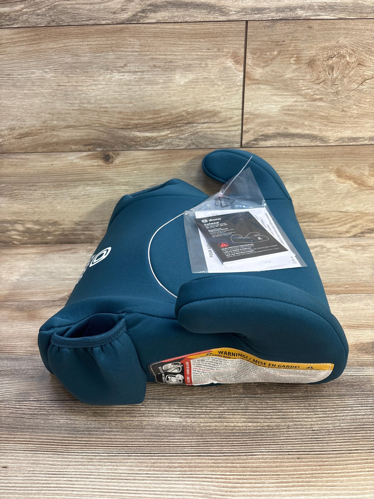 NEW Diono Solana Backless Booster Car Seat, Blue Razz Ice 40-120lbs