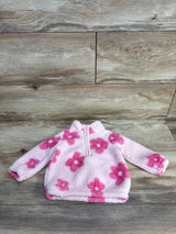Just One You Floral 1/4 Zip Pull Over Jacket Pink sz 6m