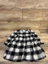 Old Navy Plaid Flannel Dress Black/White sz 5T - Me n Mommy To Be