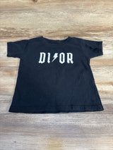 Faux Dior Tee Shirt Black sz 3T