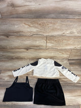 Shein 3pc Jacket & Skirt Set Cream sz 5T