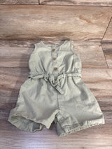 Carter's Belted Shortie Romper Green sz 18m
