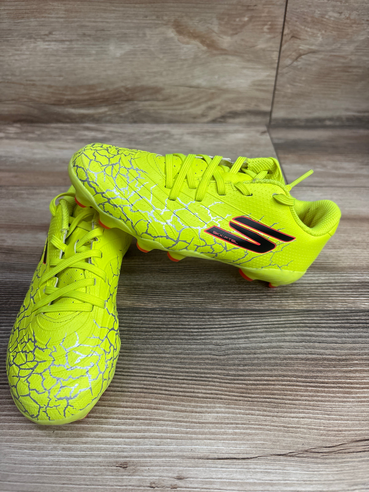 Skechers SKX 1.5 Junior FG Soccer Cleats Lime sz 13c