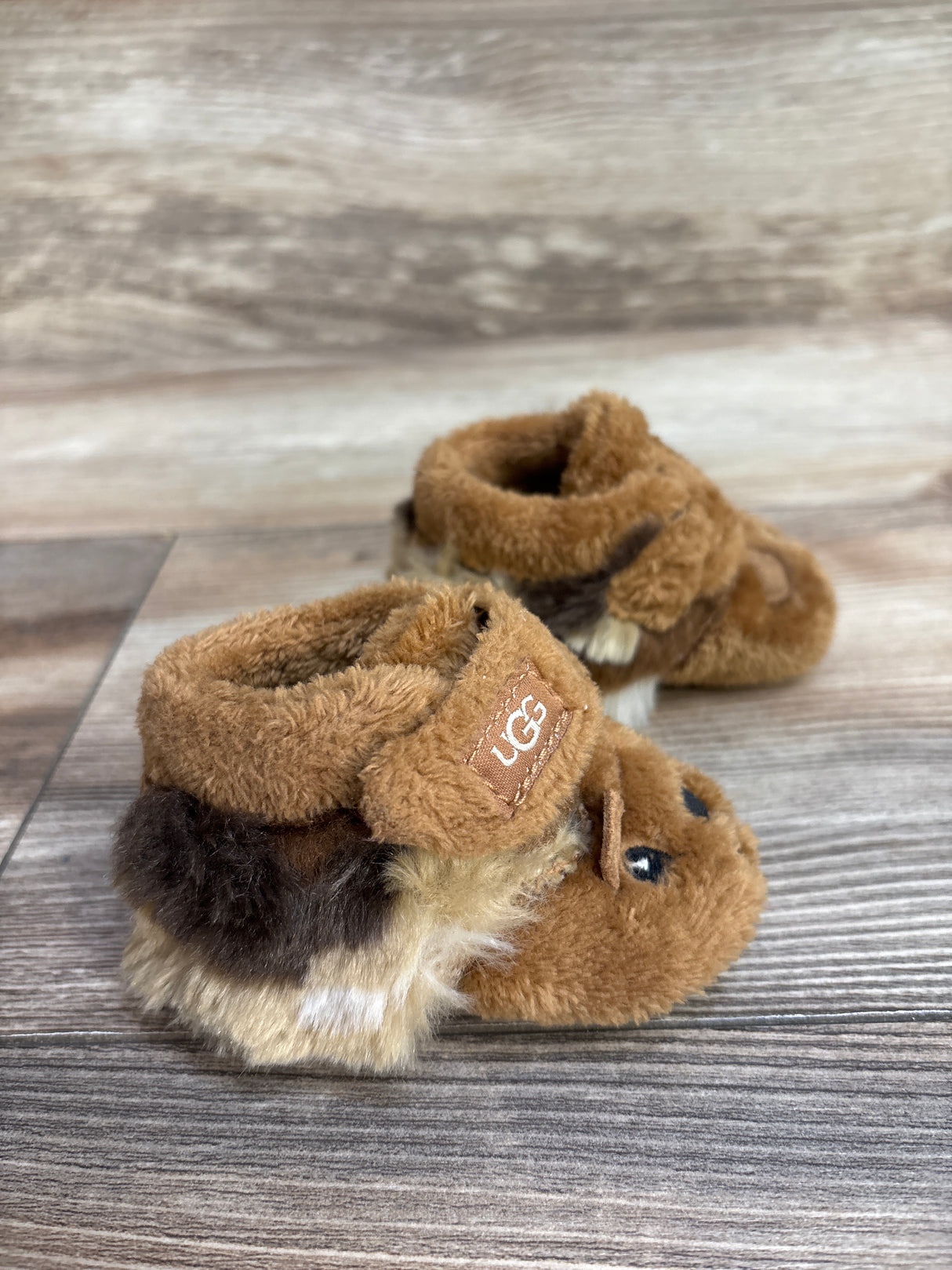 UGG Baby Bixbee Bear Boots Brown sz 0/1c
