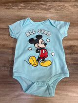 Disney Baby All Star Mickey Mouse Onesie Blue sz 3-6m