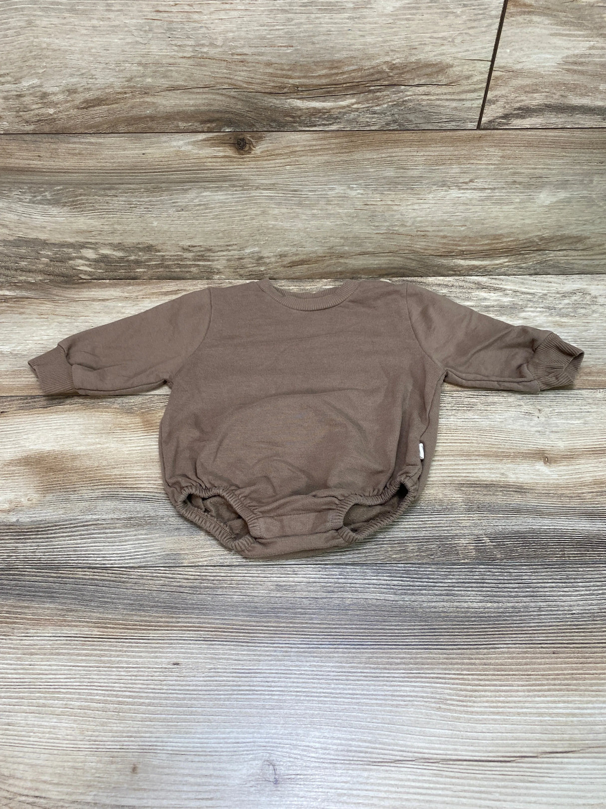 Easy-Peasy Sweatshirt Romper Brown sz 6-9m