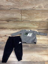 Nike 2pc Pullover Sweatshirt & Joggers Set Grey sz 12m