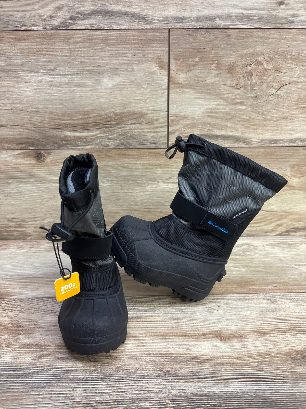 Columbia Powderbug Snowlite Pac Boots Black sz 7c