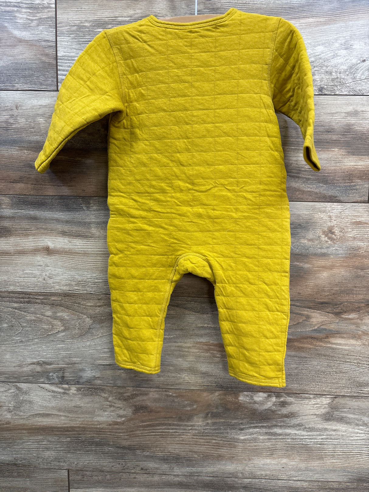 H&M Quilted Button Up Coverall Yellow sz 18m