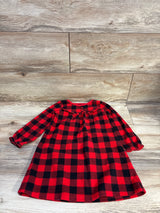 Just One You Fleece Plaid Dress Red sz 2T
