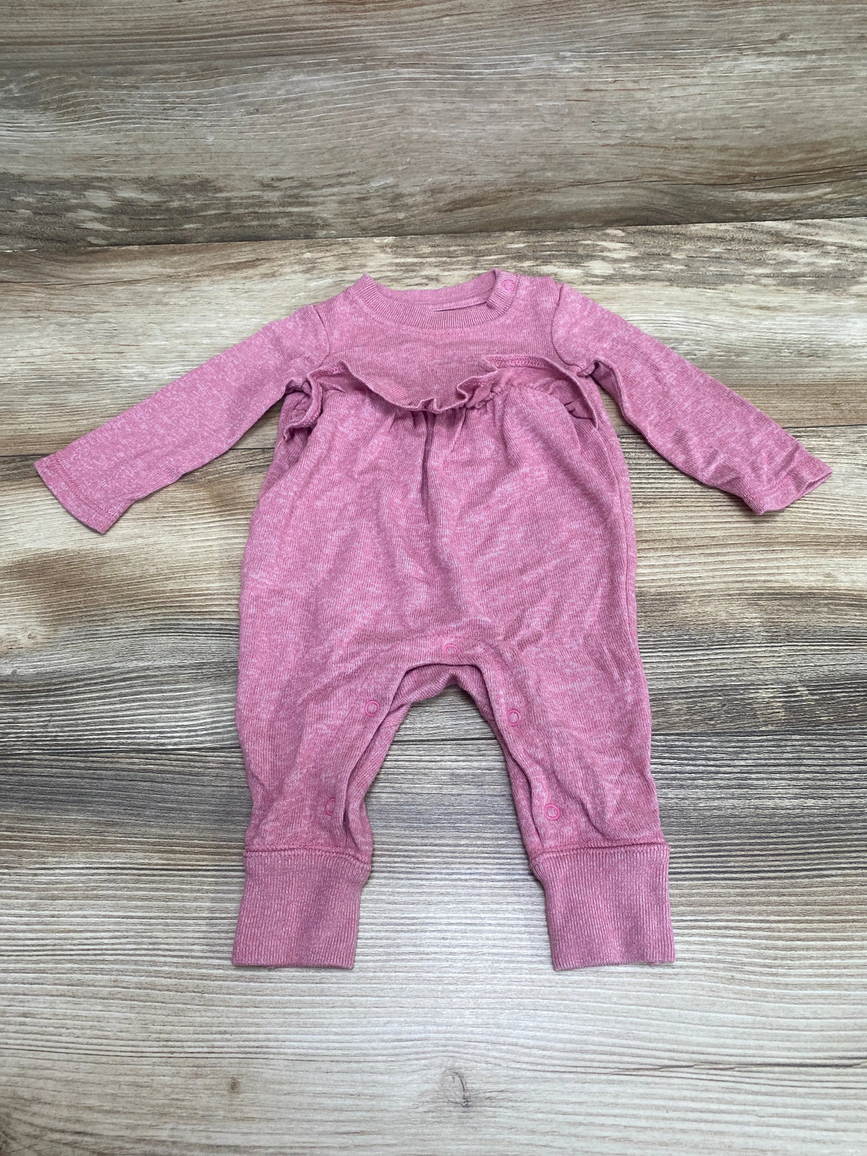 Cat & Jack Ruffle Trim Coverall Pink sz Newborn