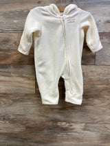 Cloud Island Hooded Blanket Jumpsuit Ivory sz 0-3m